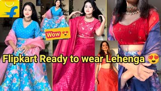 Latest Designer Lehenga choli Haul  Party wear Kurta Sets Haul  Lehenga choliFlipkart Sale😍Meesho [upl. by Ecnahoy]