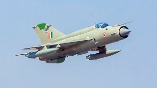 Legendary MiG21 Bison Fighter Jets Final Flight with the Indian Air Force [upl. by Valina]