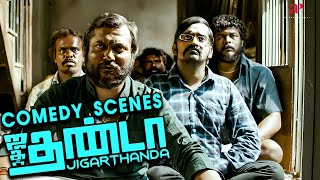 Jigarthanda Comedy Scenes  ActorsAssembleits gibberish time  Siddharth  Bobby Simha [upl. by Saberio]