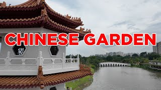 Chinese Garden at Jurong Lake Gardens  Walking Singapore [upl. by Rumery]