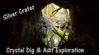 Silver Crater Crystal Collecting amp Mine Exploration Rockhounding Cardiff Ontario [upl. by Alegnave]