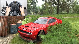 Forza Horizon 4 Rebuilding Dodge Challenger SRT Hellcat Thrustmaster TX Steering Wheel Gameplay [upl. by Nuncia785]