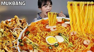 ASMR 술 먹고 다음 날은 냉면 이죠🍜 청양고추 팍팍 매운 냉짬뽕 바삭한 탕수육 먹방Spicy Cold Noodles Jjamppong Tangsuyuk MUKBANG [upl. by Oeflein]