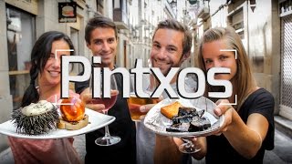 PINTXOS IN SAN SEBASTIÁNDONOSTIA [upl. by Rabbi]