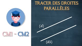 Comment tracer des droites parallèles   CM1 CM2  Petits Savants [upl. by Raynata]