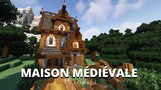 Comment Faire Une Maison Médiévale Facilement Sur Minecraft [upl. by Ttenneb44]