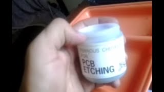 How to make PCB etching solution using ferrous chloride and water [upl. by Traver]