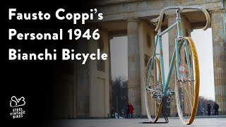 Fausto Coppis Personal Bianchi track bicycle 1946 [upl. by Zins]