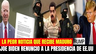 Nicolás Maduro FUE SORPRENDIDO  HOY RENUNCIO JOE BIDEN SE ACABO EL TIEMPO DE MADURO  MARIA CORINA [upl. by Anrim439]