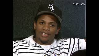 Unseen Footage EazyE Talks Fck The police Song Rodney King Beating LA Riots and FBI Letter 1992 [upl. by Akilak]