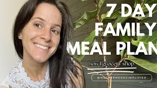 7 day family meal plan  frugal living [upl. by Ravo]