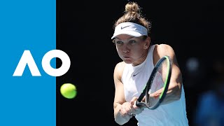 Elise Mertens vs Simona Halep  Match Highlights R4  Australian Open 2020 [upl. by Aihseyt60]