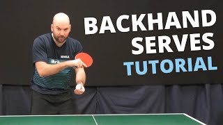 How to do top quality BACKHAND serves with Craig Bryant [upl. by Nyrmac]