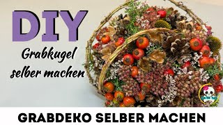 Allerheiligengesteck selber machen  Grabkugel [upl. by Atiuqaj]