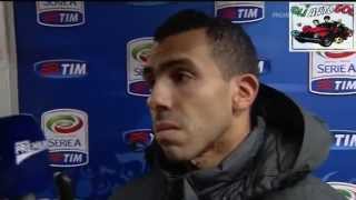 INTERVISTA TEVEZ  quotAllegri non conta nientequot [upl. by Llahsram]