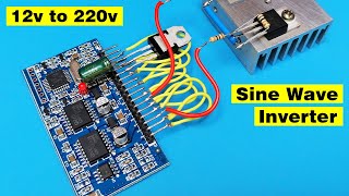 How to make a powerful Inverter 12v DC to 220v AC using egs002 Pure sine wave Inverter circuit [upl. by Illehs624]