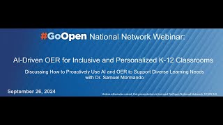 AIDriven OER for Inclusive and Personalized K12 Classrooms [upl. by Huntington]