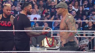 WWE Smackdown 22324  Batista Returns amp Challenges Roman Reigns For The Undisputed Title  Review [upl. by Kavita270]