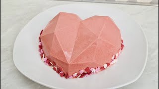 Srce iznenađenja Srce koje se razbija 💗 Smashable heart cake [upl. by Euqinmod]