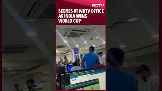 India vs South Africa T20 WC Final 2024 Scenes At NDTV Office As India Wins World Cup [upl. by Talbott]