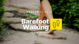 Barefoot Walking Sound Effect  100 Royalty Free  No Copyright Strikes [upl. by Cheke419]