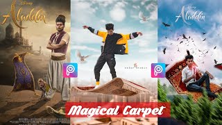 PicsArt Aladdins Magical Carpet  PicsArt New Concept Photo Editing Tutorial in HindiXafar Studio [upl. by Kendy]