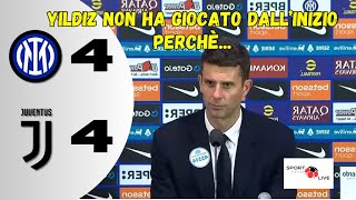 INTERJUVE 44 THIAGO MOTTA post gara quotYildiz non ha giocato dallinizio perchèquot [upl. by Toole152]