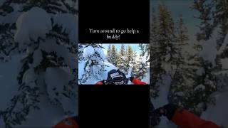 Got to help snowmobile snow mountainreadymethod oxbowgear klim [upl. by Gnirps626]