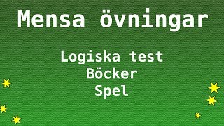 Logiska Tester  Öva inför Mensa IQtest eller Högskoleprovet [upl. by Sartin]