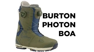 Burton Photon Snowboard Boot  BoardInsiderscom  2016 Burton Photon BOA Boots [upl. by Fennell349]