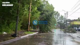 El temporal causó destrozos en Hurlingham [upl. by Ennad]