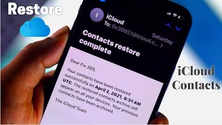 How to Restore Contacts from iCloud on iPhone [upl. by Wesley244]