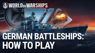 German Battleships Review  World of Warships [upl. by Alesiram81]