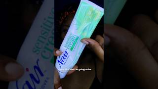 Using Hair removal cream for brow shaping beautyhacks brows shorts [upl. by Lomasi733]