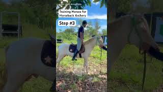 Training for Horseback Archery  Step 3 melatihkuda archery horsebackarchery [upl. by Eutnoj]