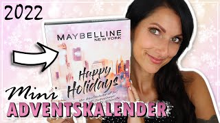 WOW MAYBELLINE ADVENTSKALENDER 2022 Mini Version  UNBOXING  Frühlingsrolina [upl. by Nareik781]