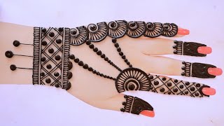 Simple Eid special Mehndi Designs  Full Backhand Mehndi Design  Bridal Mehndi  Mehndi ke Design [upl. by Alehcim]