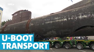 Riesenaufwand Transport von 50meter UBoot für TechnikMuseum [upl. by Rehnberg281]