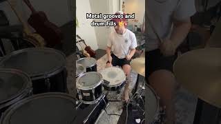 Metal drum grooves and fills drums drummers metaldrums slipknot [upl. by Lachance]