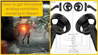 steam vr analog bindings tutorial for windows mixed reality controllers [upl. by Lynett495]