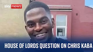 Watch live Former Met commissioner asks question in the House of Lords over Chris Kaba [upl. by Siraj]