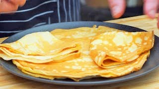 Naleśniki delikatne i chrupiące   Tasty Crepes Recipe Oddaszfartucha [upl. by Roddy]