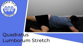 Quadratus Lumborum Stretch  Sidelying [upl. by Esta229]