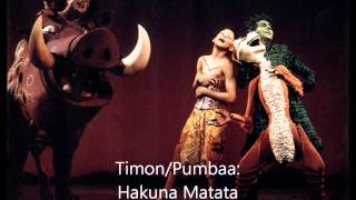 Hakuna Matata Lyrics London Cast [upl. by Bellina]