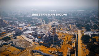 Shree Ram Janm Bhumi Breathtaking Drone Views of Ram Mandir  Ayodhya [upl. by Timothee]