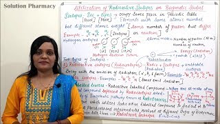 Class 09  Radioactive Isotopes in Biogenetic Studies Part 01  Introduction to Radioisotopes [upl. by Velasco684]