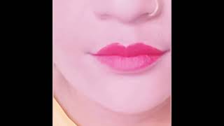 Dark pink💗👄🫦 lipstick 💄🫦 😍 shape lipstick 💄 😍 💋 hacks lipstick viral fashion beauty [upl. by Aetnuahs]