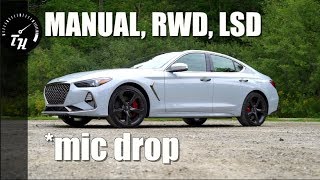 2019 Genesis G70 20T Sport Review  Luxury  Manual  RWD  Victory [upl. by Lahcim]