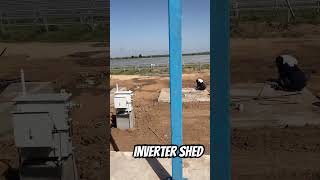 ICR inverter Shed shed engineering civilengineering column purlin ytshorts shorts [upl. by Aenet]