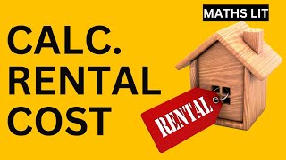 Calculating costs of Rentals  Maths Lit [upl. by Felizio]